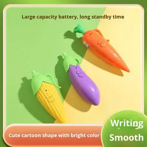 Stylo à bille en bois en forme <span class=keywords><strong>de</strong></span> <span class=keywords><strong>carotte</strong></span>, enregistreur vocal créatif et mignon, pour l'apprentissage et l'écriture des étudiants - Product Image 2