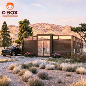 บ้านสำเร็จรูปพับได้แบบโมดูลาร์สุดหรู Cbox ปรับแต่งได้ 2-3 ห้องนอน บ้านเคลื่อนที่ขนาด 40 ฟุต อาคารสำนักงาน บ้านคอนเทนเนอร์แบบขยายได้ - Product Image 3