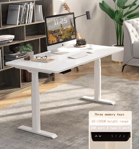 Marco de escritorio de hierro ajustable eléctrico ergonómico con capacidad de carga de 120KG <span class=keywords><strong>Control</strong></span> remoto de aplicación de diseño moderno y función extensible - Product Image 4