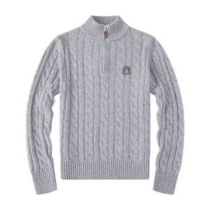 Maglione da <span class=keywords><strong>uomo</strong></span> RALFLAR in <span class=keywords><strong>cotone</strong></span> lavorato a <span class=keywords><strong>maglia</strong></span> con collo alto e chiusura a zip, stile Old Money autunnale, anti-restringimento, ispirato all'Inghilterra - Product Image 3