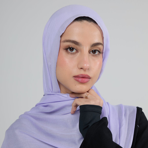 Vente en gros 2025 Hijab modal ombré musulman de haute qualité pour dames châle respirant exquis ourlet uni blocage des couleurs traditionnel - Product Image 2
