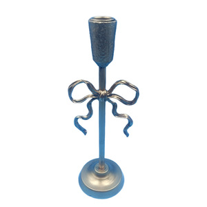 <b>Bow</b>-shaped Alloy Candlestick Durable Home Decoration For Christmas New Year's Day <b>Gift</b> - Product Image 5