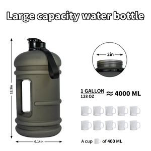 Botella de Agua Deportiva de 3.5l con Logotipo Personalizado, Tapa de Acero Inoxidable y PETG Transparente, Libre de BPA - Product Image 3