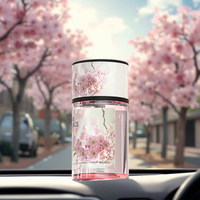 Diffuseur de parfum pour voiture en verre avec bouchon blanc, parfum longue durée, éliminateur d'odeurs, décoration pour voiture, chambre et bureau