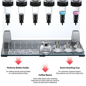 Máquina dispensadora de perfumes para llenado, prueba y degustación con soporte para botellas, manual, de mostrador, de acero inoxidable - Product Image 5