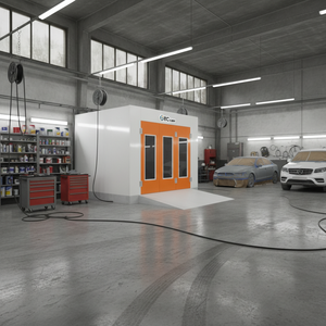 Cabine de peinture automobile à aspiration descendante, machine de peinture par pulvérisation, cabine de bronzage par pulvérisation à bas prix - Product Image 3