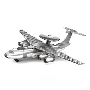 थोक ninjago विमान-सैन्य हवाई जहाज KJ-2000 AWACS Morden सेना Warcraft WW2 विमान DIY 3D मॉडल सेट शैक्षिक इमारत ब्लॉकों खिलौने लड़कों के लिए उपहार
