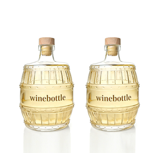 Bouteille en verre transparente <span class=keywords><strong>vide</strong></span> <span class=keywords><strong>de</strong></span> 500 ml en forme <span class=keywords><strong>de</strong></span> fût <span class=keywords><strong>de</strong></span> chêne unique avec bouchon, personnalisable avec logo, pour rhum, vodka, liqueur, <span class=keywords><strong>vin</strong></span>, tequila - Vente en gros - Product Image 6