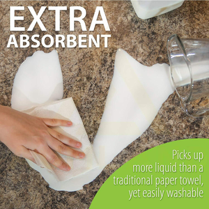 Rollo de tela de fibra de bambú reutilizable para cocina, impresión personalizada, respetuoso con el medio ambiente, paño de cocina, toallas de papel reutilizables multiusos, novedad de 2023 - Product Image 4