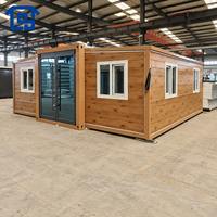 Maison Conteneur Extensible de Luxe Moderne, Maisons Préfabriquées à Double Aile, Mini-Maison Modulaire Préfabriquée pour Habitation