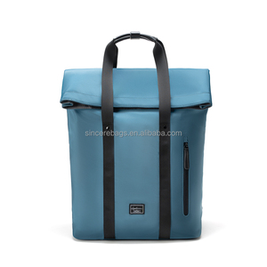 Custom Unisex Durable Leisure Travel Roll Top Waterproof Foldable Laptop <b>Backpack</b> with <b>Large</b> <b>Capacity</b> for School & Outdoor Use - Product Image 2