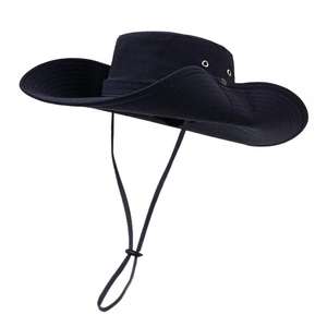 Premium Waterproof Wide Brim Bucket Hat for <b>Outdoor</b> Use, <b>Large</b> Brim Sun Protection Fishing Hat Chin Strap, Custom Logo Available - Product Image 6