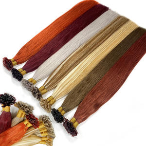 Factory <b>Hair</b> <b>Extensions</b> Russian <b>Hair</b> Flat Tip Keratin <b>Hair</b> <b>Extensions</b> in Medium Brown with 18in TO 30INCH In-stock - Product Image 3