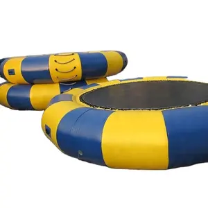 Opblaasbare Water Trampoline Met 0.9Mm Pvc Dekzeil Beste Kwaliteit