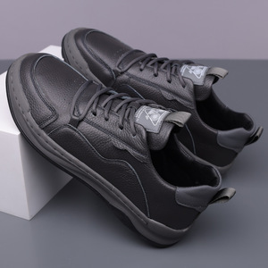 Zapatos Casuales para Hombre, Capa Superior de Cuero Vacuno, Transpirables, Tacón Bajo, Suela de Goma, Entresuela de EVA, Estilo Deportivo para Caminar, Modelo 8058 - Product Image 3