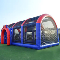 Cage de baseball gonflable géante pour jeux sportifs et entraînement au frappeur