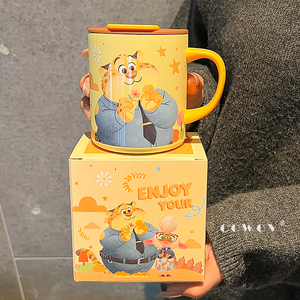 <span class=keywords><strong>Mug</strong></span> <span class=keywords><strong>isotherme</strong></span> en acier inoxydable <span class=keywords><strong>Disney</strong></span> avec poignée, tasse à café et à lait avec motif de dessin animé, avec boîte cadeau pour la maison et le bureau - Product Image 1