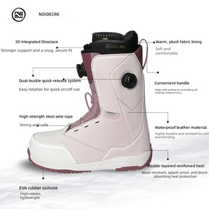 Botas de Snowboard y Esquí Unisex para Todo Terreno, Calzado de Esquí para Adultos de Rápido Uso, Forro 3M, Poliuretano - Product Image 4