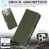 Dompet Lipat Magnetik PU dengan Slot Kartu, Tas Ponsel untuk IPhone 17 Air 16 15 14 Pro Max, Penutup Anti Benturan
