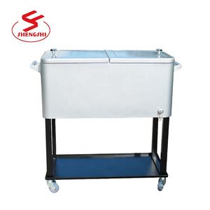 Workpro — grand distributeur de glacière à glace en métal 73L, refroidisseur, avec roues - Product Image 2