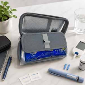 Bolsa Refrigerante para <span class=keywords><strong>Insulina</strong></span> 2-8°C 8-10H, Estuche de Viaje Impermeable Aprobado por la TSA, Caja de Almacenamiento para Medicamentos Diabéticos, Bolsa Aislante con Gel Refrigerante - Product Image 2