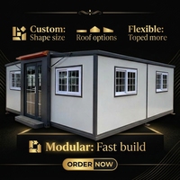 Maison préfabriquée en conteneur, cabane modulaire portable, toit plat, toit en pente, toit à deux niveaux pour habitation ou bureau