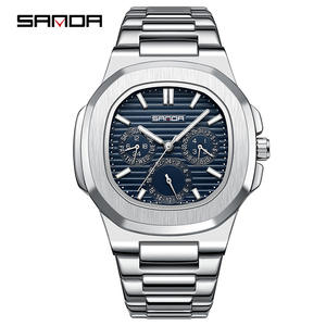 Reloj Deportivo de Moda para Hombre SANDA 7053, Reloj de Pulsera Cuadrado con Fecha y Día de la Semana, Reloj de Negocios Impermeable para Hombre - Product Image 5