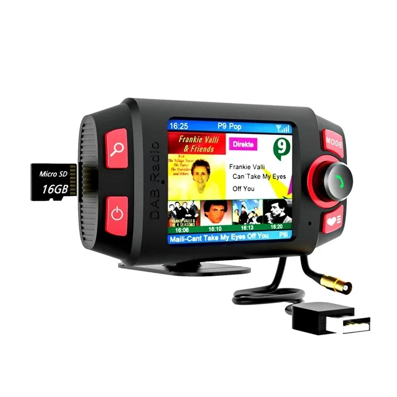 Màn Hình Màu Đài Phát Thanh FM Receiver Với BT Âm Nhạc Streaming Chơi DAB-C8 Kỹ Thuật Số Xe Dab Dab Fm Đài Phát Thanh