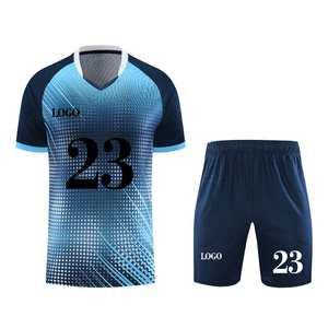 Yeni tasarım toptan hızlı kuru örgü gençlik futbol forması özel moda erkekler için süblimasyon futbol forması - Product Image 4