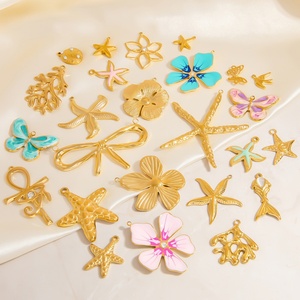 Colgantes y Dijes de Moda para Mujer en Acero Inoxidable con Baño de Oro de 18K, Estilo Degradado, Personaliza tu Estilo con Joyería Única - Product Image 2