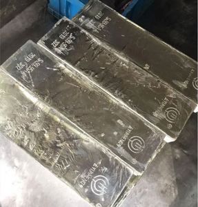 Bloc brut de fusion de métaux et de fonderie d'alliages, Lingot d'étain primaire de haute pureté 99,99 %, blanc argenté, qualité industrielle - Product Image 2