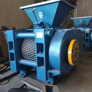 Machine de presse à billes de charbon de bois à double rouleau en forme d'oeuf de sciure de bois à haute efficacité et particulièrement professionnelle E.P à vendre - Product Image 5