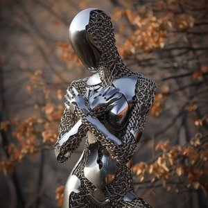 Настенная абстрактная картина из полированной нержавеющей стали с изображением человеческого тела, дизайн «Любовь», бренд Pegasus, высокое качество - Product Image 6