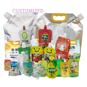 Liquid Pouches 150ml Bag Food Stand up Pouch for Shampoo Spouted Drink Packaging Large Plastic Customization Moisture Proof