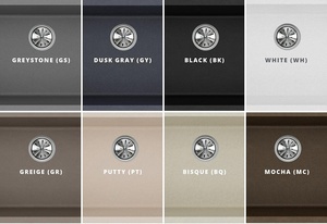 Évier de cuisine en granit de quartz noir de haute qualité avec double bol épaissi et approfondi pour une utilisation sous le bassin - Product Image 6