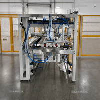 Machine de remplissage et d'ensachage automatique de poudre de qualité alimentaire de 25-50 kg, contrôlée par PLC, pour farine, blé, manioc, avec sacs en papier/plastique