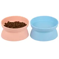 Fabriek Groothandel Kleur Box Verpakking 15 Graden Gekanteld Pet Food Bowl Plastic Hond Kat Voerbak