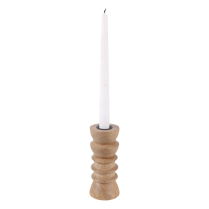 Portacandele in legno naturale, rustico, per centrotavola, decorazioni per matrimoni, tavolo da caffè - Product Image 2
