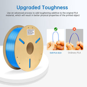 Premium New Top 330m Longitud 1kg Netweight SILK SKY BLUE Moldura Varillas de plástico Impresión 3D 1kg 1,75mm Color azul cielo - Product Image 3
