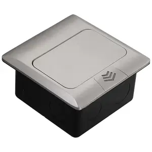 New Elegant Design Floor Mounted Pop Up Electrical Power Outlet Box/best Selling Square Pop Up Table Socket Ground Box