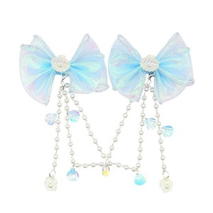 Oferta Especial: 2 Disfraces de Sirena para Niña con Lentejuelas y Accesorios, Vestido de Verano con Mangas Abullonadas hasta la Rodilla - Product Image 5
