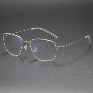 <span class=keywords><strong>SELIM</strong></span> ultraleggero fatto a mano Unisex retrò quadrato puro titanio acetato occhiali da vista occhiali da vista montatura piena In magazzino - Product Image 6