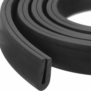 פרופיל בצורת U, גומי EPDM אקסטרודי, פס איטום תעשייתי עם שירות חיתוך - Product Image 2