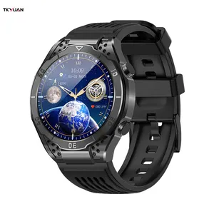 2023 di monitoraggio della frequenza cardiaca degli uomini smartwatch da 1.43 pollici 290mAh batteria BT chiamata Mett funzione OEM outdoor Smart Watch