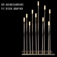 Lampe décorative LED dorée sur pied pour décorations de mariage, éclairage de scène/chemin de cérémonie