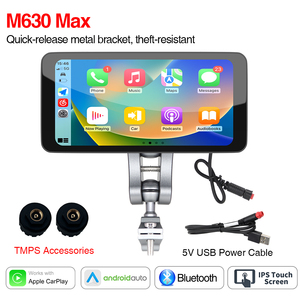 Grandnavi 6.3 inch nhanh chóng phát hành xe máy Carplay 12V & 5V điện <span class=keywords><strong>GPS</strong></span> <span class=keywords><strong>navigation</strong></span> IPx67 không thấm nước không dây Carplay & Android tự động - Product Image 2