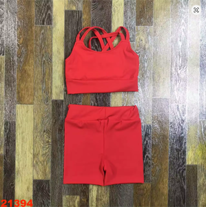 Conjunto Deportivo para Mujer, 13 Colores, Top con Tirantes Cruzados + Pantalones Cortos, para Correr, Deportes al Aire Libre, Yoga, Venta Caliente 2026 - Product Image 3