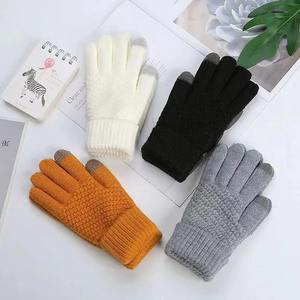 Guantes de punto cálidos de invierno para teléfono móvil Guantes de punto con pantalla táctil Guantes gruesos cálidos de invierno para exteriores para hombres y mujeres - Product Image 3