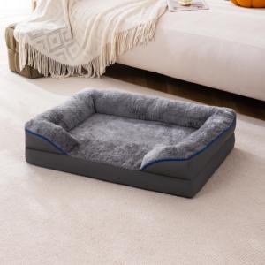 74x53x17cm Reißverschluss-Abnehmbare Waschbare Bezüge <span class=keywords><strong>Memory</strong></span>-Schaum für Hunde Katzen Weiches Wohnzimmer-Möbel Unterstützendes Haustierbett - Product Image 6