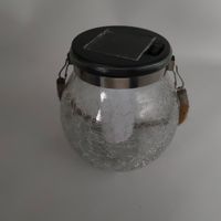 Lampe Solaire LED IP65 Effet Flamme pour Extérieur, Cour, Verre, Suspendue, Décorative, Noël, Style Bocal Mason